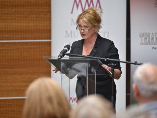 Dóka Andrea a Trianoni Szemle 2023 évi Különszámok bemutatóján- MMA Irodaháza_2023.06.12.