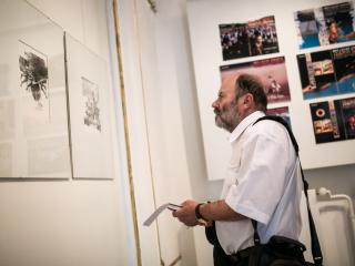 Sipos Endre a 2015 június 3-án a HM Stefánia kiállításmegnyitón