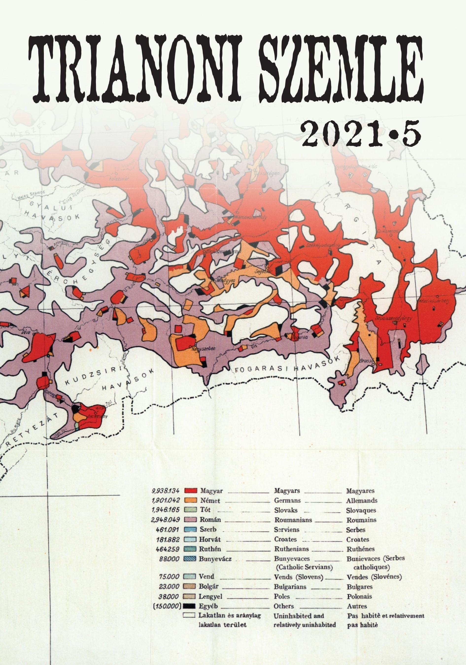 Trianoni Szemle 2021_5 szám borító